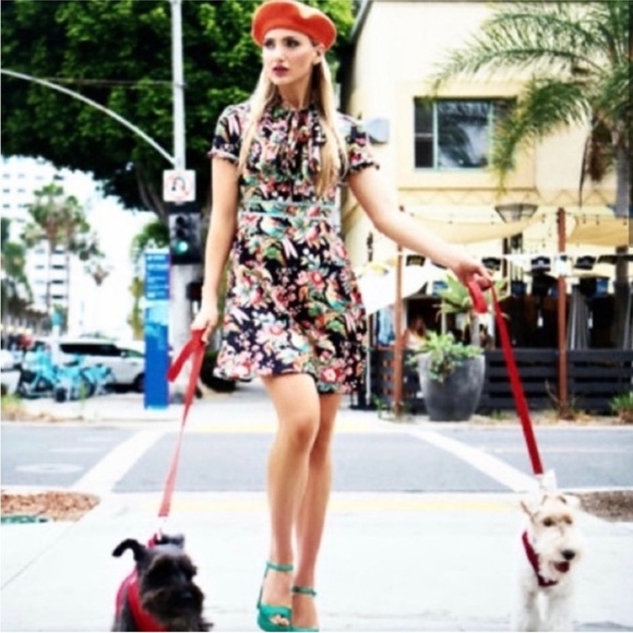 Dalia Macphee black multi short dress NWT - Picture 2 of 14